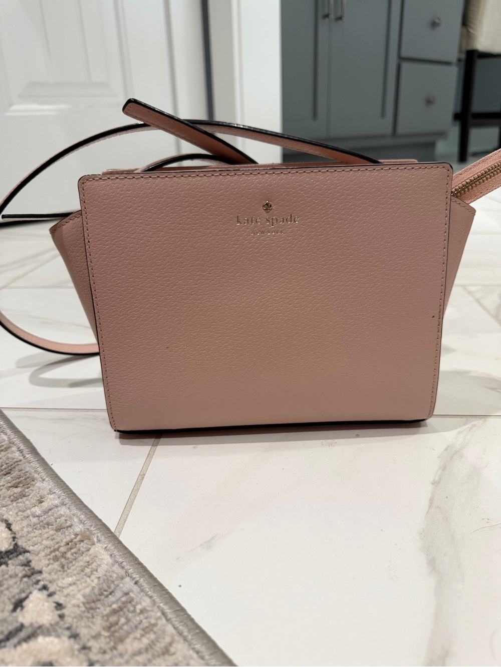 kate spade Blush Pink Pebbled Leather Crossbody Bag